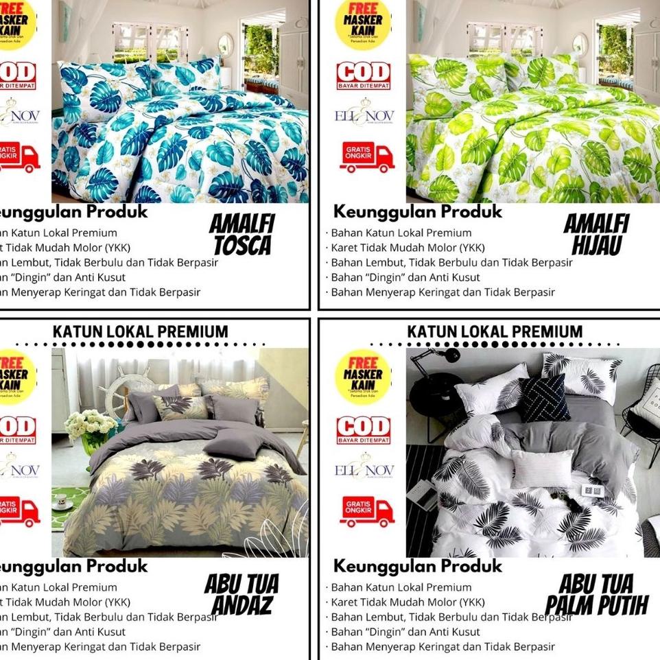nov Emily Sprei   Katun Lokal Pum Seprei Katun Dingin Adem Homemade Motif Kotak 2N3