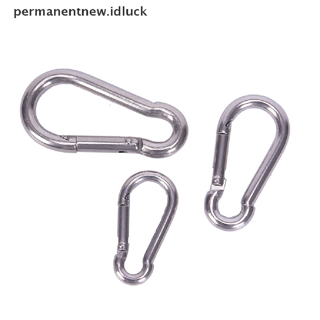 Carabiner Snap Hook Bahan 304 Stainless Steel Untuk Gantungan Kunci