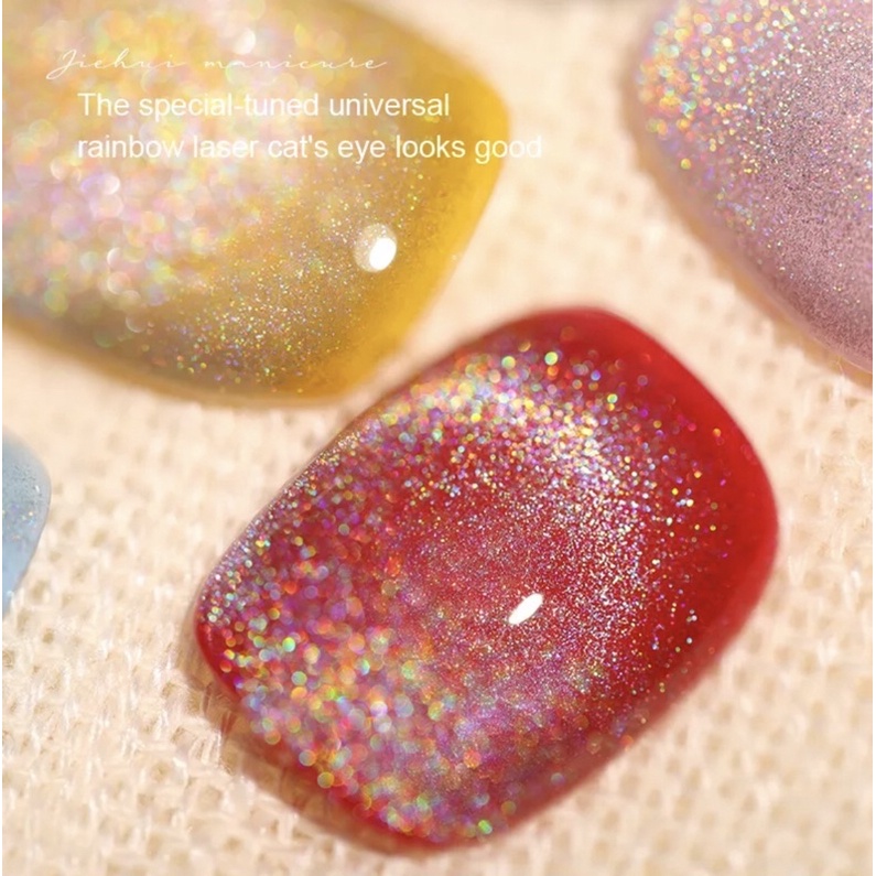 [FLASHES] JSM-C Universal Holigraphic Rainbow Cat Eye Gel Nail Polish