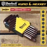 Kunci L Set Bintang 9pcs (Pendek) Sherlock - Kunci L Tory Set