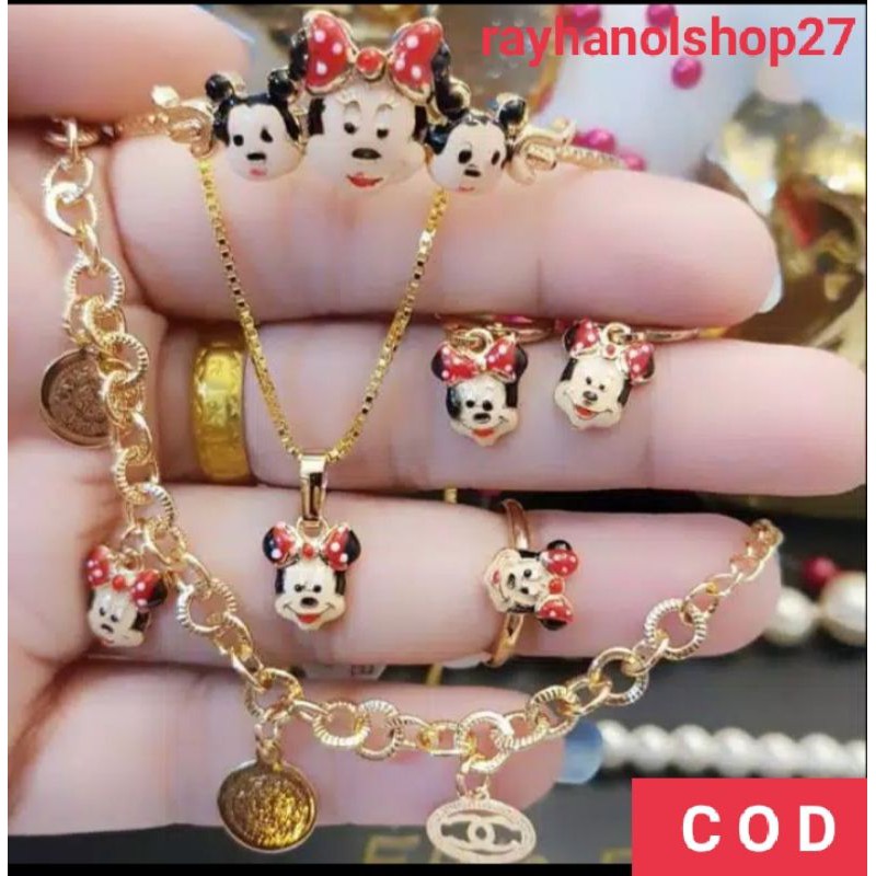 SET PERHIASAN XUPING ANAK ANAK LAPIS EMAS 24 K RO-27