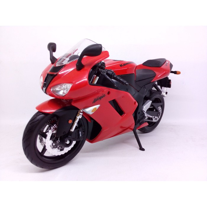 Diecast Miniatur Motor Sport / Moge Kawasaki Ninja ZX-6R Maisto 1:12