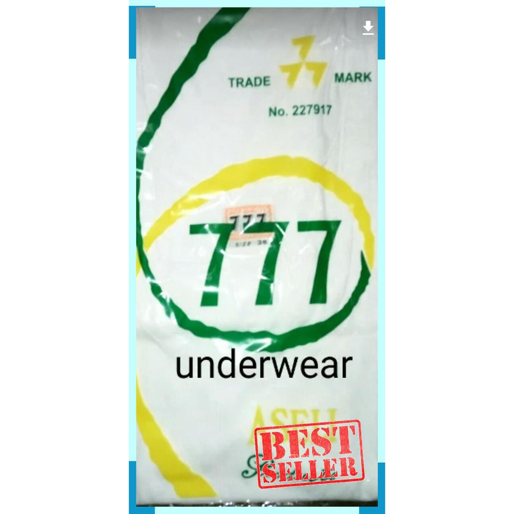 Kekinian Singlet 777 kaos dalam pria 777