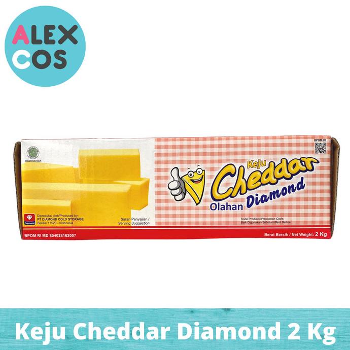 

BISA COD Keju Cheddar Diamond 2 Kg Cheese