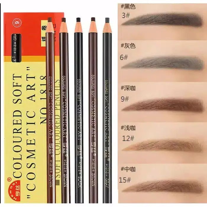 Harga 1 Pcs Minimal pesan 12pcs(bisa campur)100% original Pensil Alis Benang / Hengsi Eyebrow Pencil