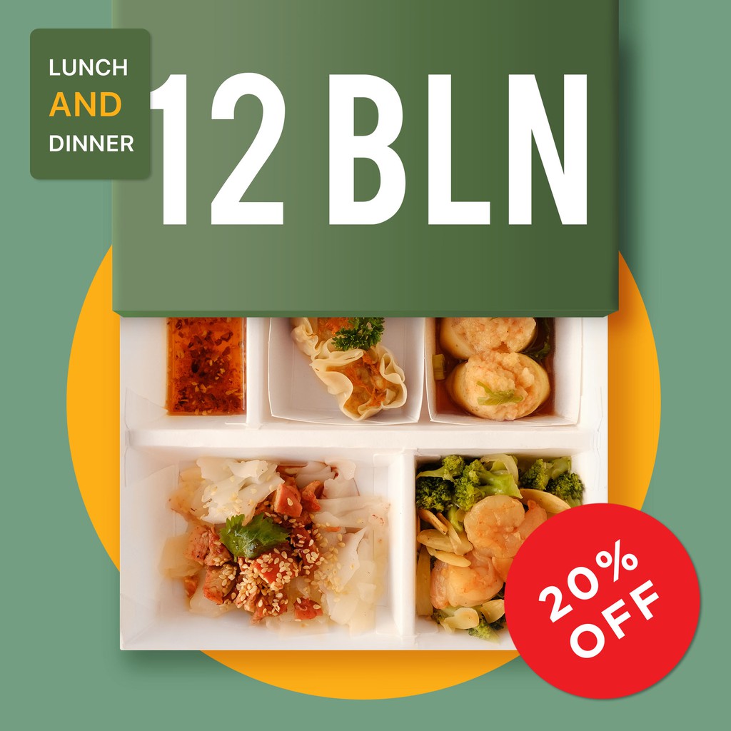 

Dapurfit 12 BLN Lunch AND Dinner (480box-240days) Best Healthy Diet Catering Program | BISA DICICIL!