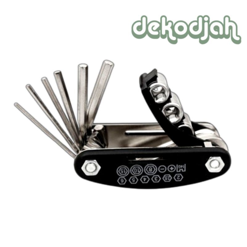 Toolset 16 in 1 Kunci Set Sepeda
