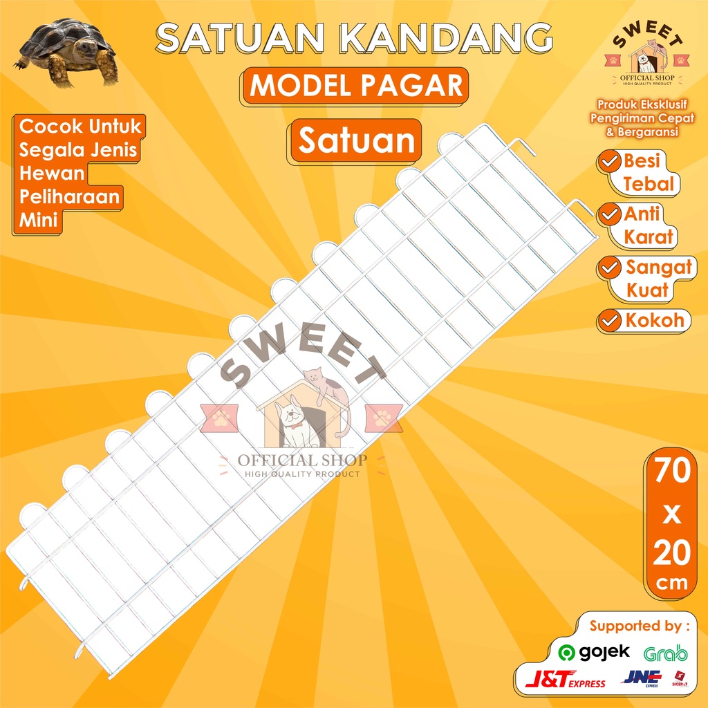 KANDANG PAGAR SATUAN KURA TORTO SULCATA PARDALIS ALDABRA TORTOISE 70 cm x 20 cm