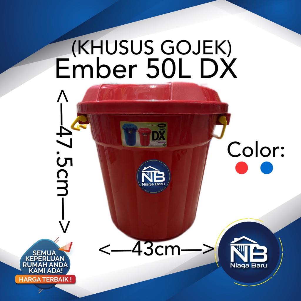 Ember PLastik 50 Liter Tutup Tong DX Taiwan