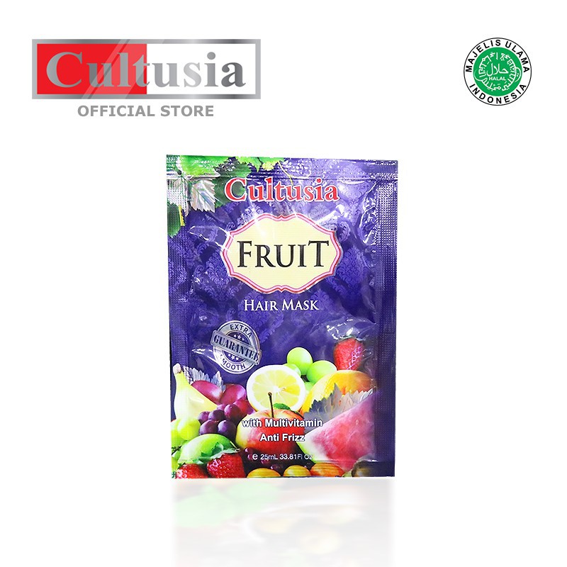 Cultusia Hair Mask Fruit 25 ml Isi 3