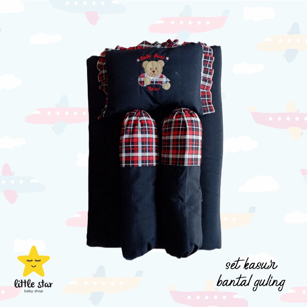 Bess Set Kasur Bantal Guling Polos Bayi