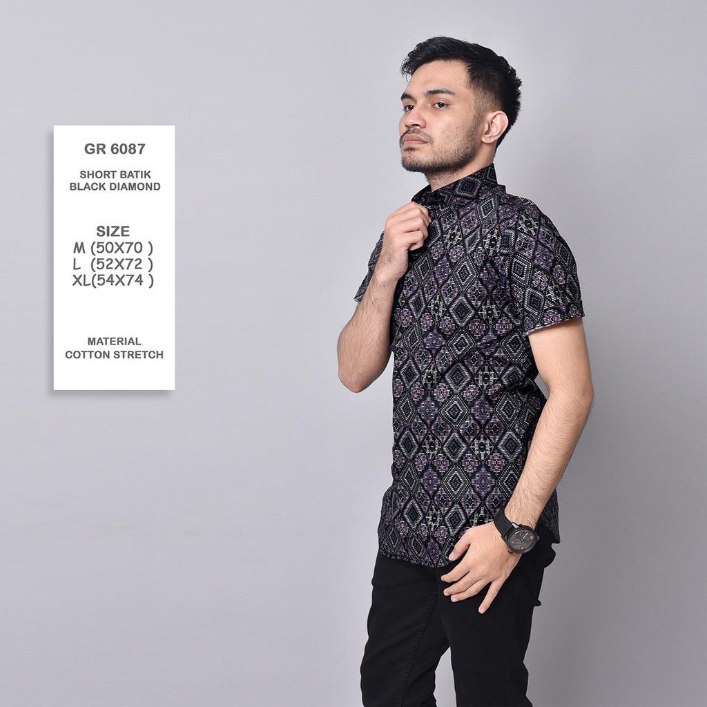 Terlaris Ameliashop16 Kemeja Batik Songket Pendek Diamond Terhits 56Jkl0IMRD6y