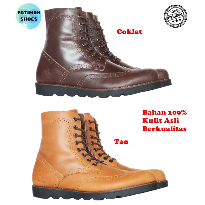 Sepatu Boots Kulit Pria Sepatu Kulit Pria Sepatu Boot Kulit Sepatu Pria Boots SepatuBoot Klasik