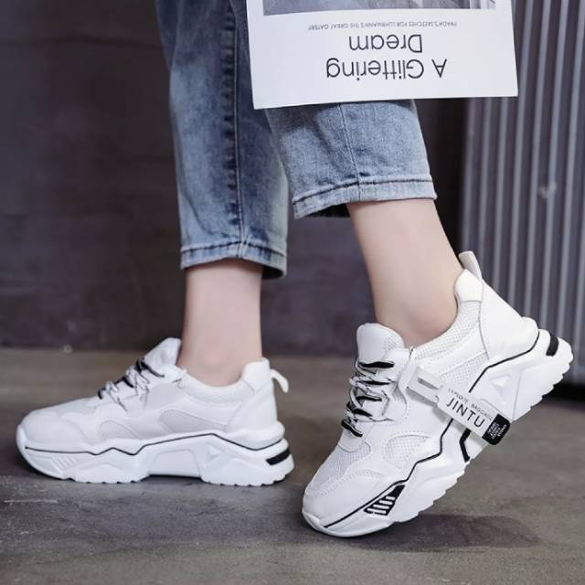 Sneaker wanita 3 warna jintu-4