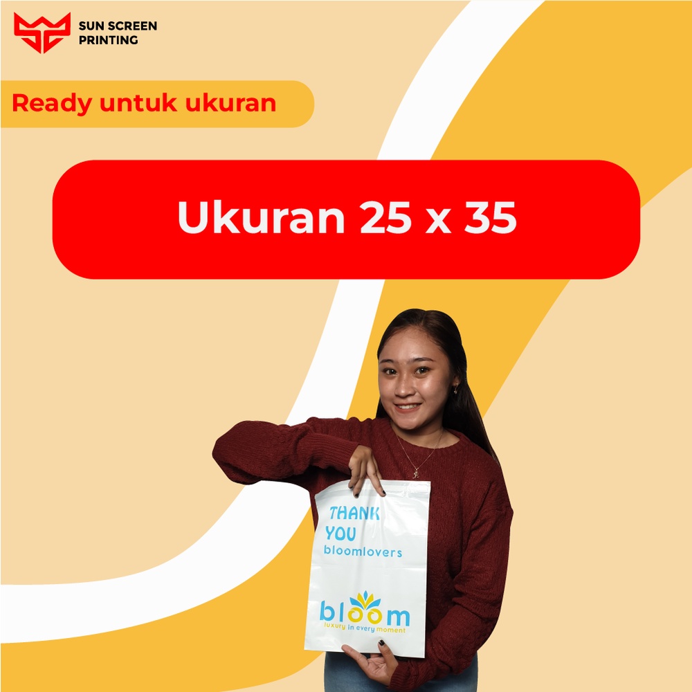 Plastik Polymailer Custom Sablon Packing Olshop 25x35 Free Design COD