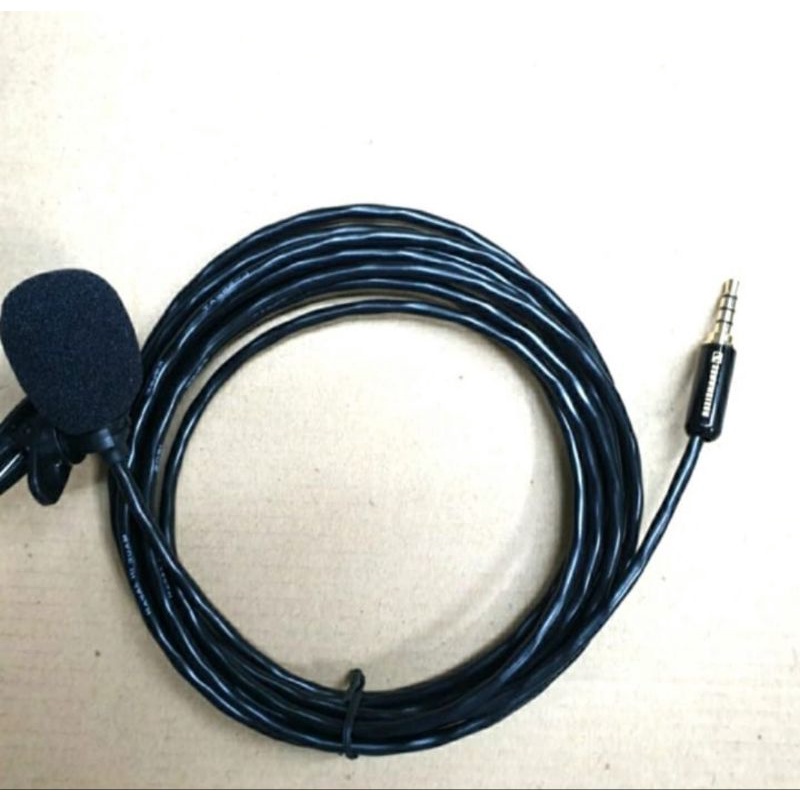 Kabel mic clip on input ke hp panjang 10 cm