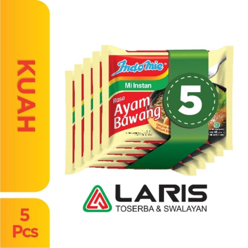 

5 Pcs - Indomie Kuah Ayam Bawang