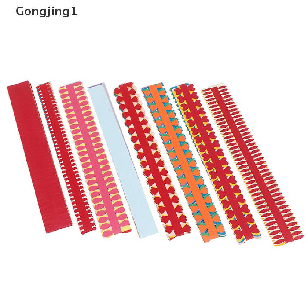 Gongjing1 1 Kantong Strip Kertas origami quilling Bunga Multi Warna Untuk craft diy