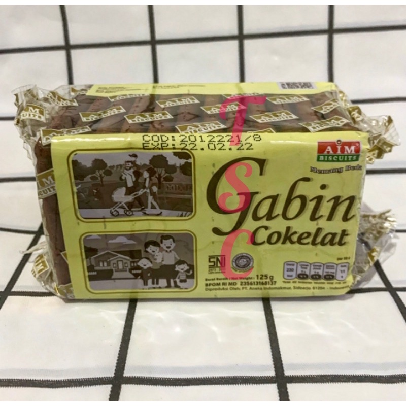 

Anekabis Gabin Cokelat 125gr Aneka Bis Kue Kering Gabin Enak rasa Cokelat Biskuit Gabin