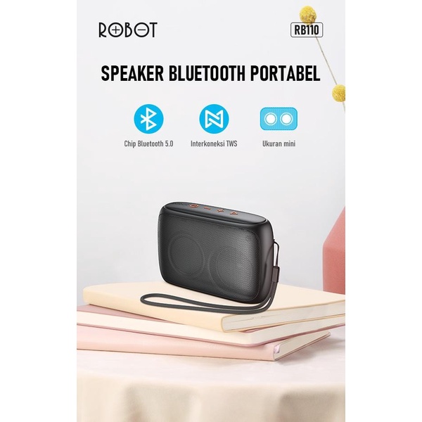 Robot RB110 Portable Bluetooth Speaker 5.0 TWS (spt JBL Go / RB100)