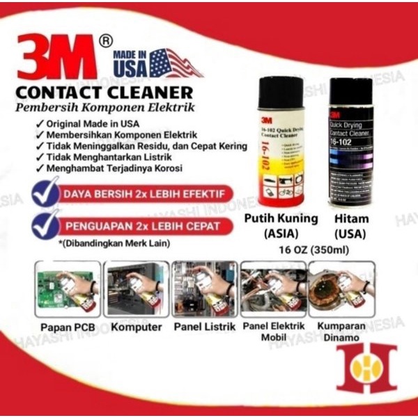 3M Contact Cleaner Quick Drying Pembersih Elektrik Original USA