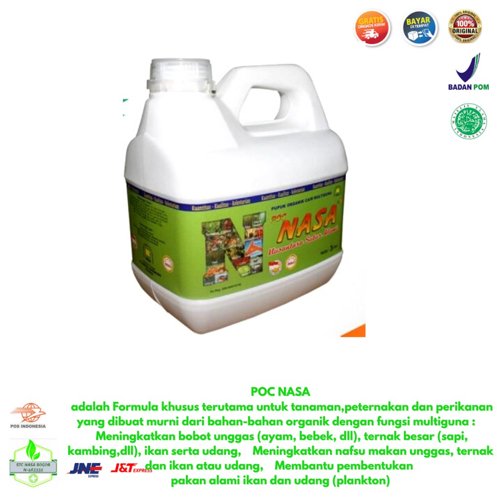 PUPUK ORGANIK CAIR ( POC ) NASA 3 LITER