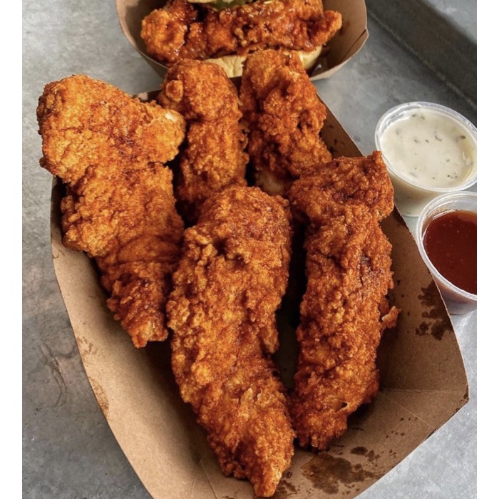 

Premium Chicken Strips / Ayam Fillet Strip 1 KG isi 30