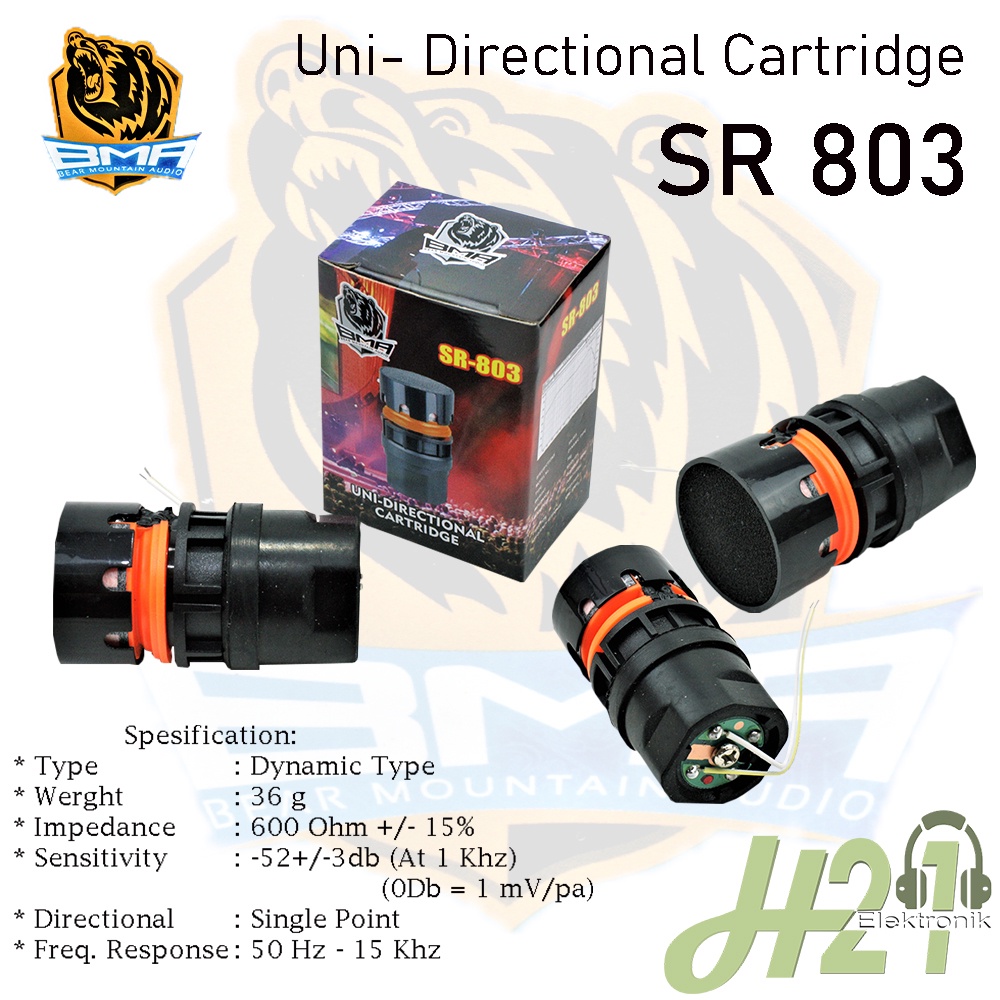 SPUL SPULL MICROPHONE MIC BMA SR 803 SPOL SPOOL ELEMEN MIK SR 803 ASLI