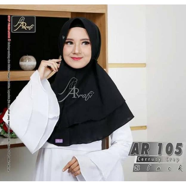 Promo!! Jilbab Talita Crep Arrafi Ar 105 Hijab Kerudung Bergo Daily Bestseller Terlaris!!