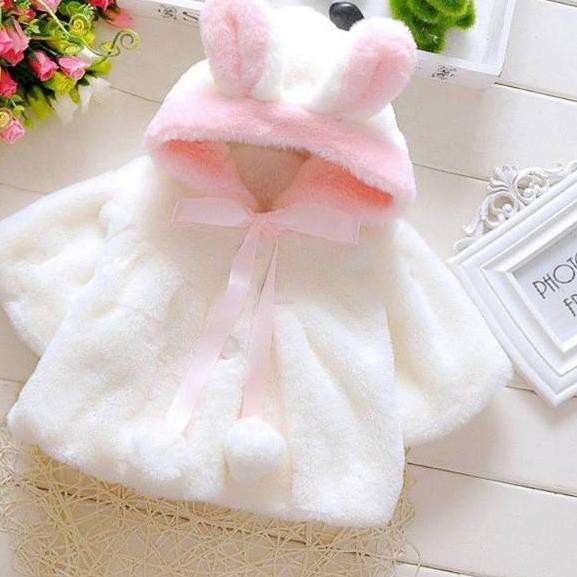 ♘  Indonesia JAKET BAYI PEREMPUAN BULU TEBAL / BABY GIRL FUR COAT IMPORT ☊