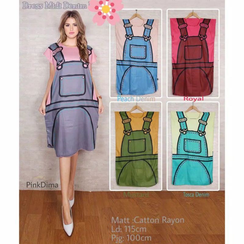 DASTER MIDI / BAJU TIDUR WANITA PENDEK / DASTER REMAJA /