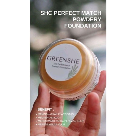 SHC Greenshe perfect match powdery foundation