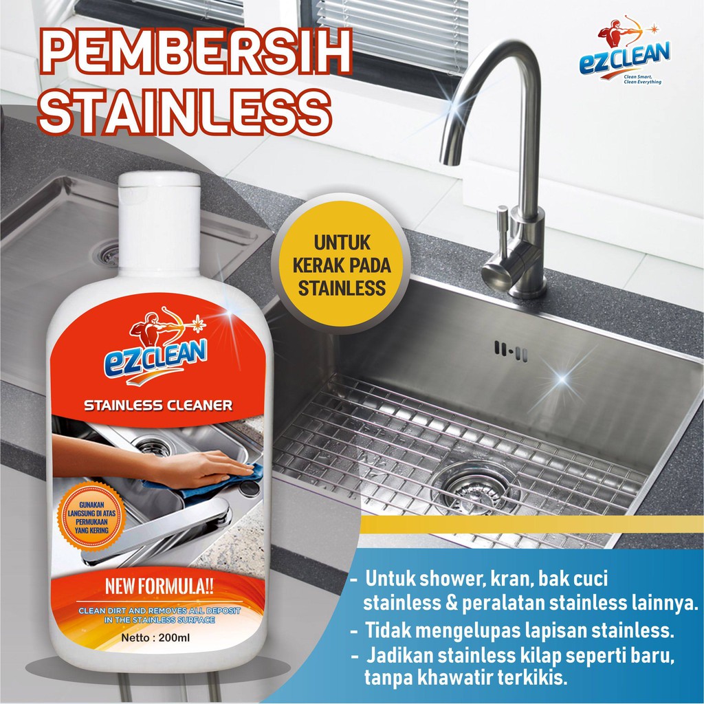 EZCLEAN Stainless  Cleaner Pembersih  Stainless  Pembersih  