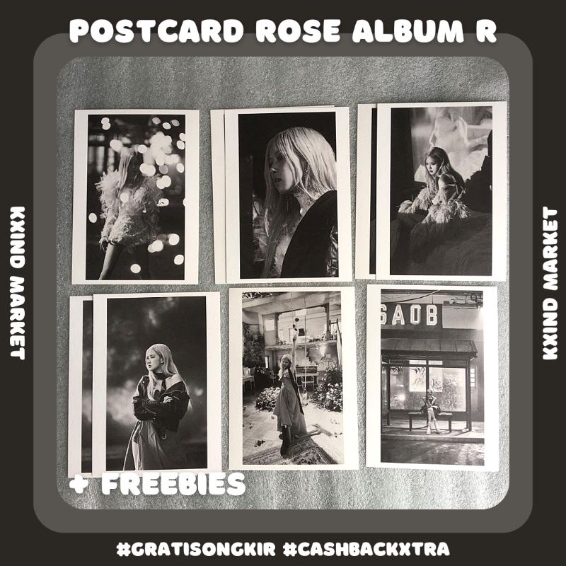Postcard Rose album r / photocard rose Blackpink / PC rose / album r