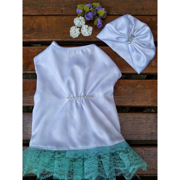 Baju lebaran anjing/kucing kaftan lucu 2022 baju muslim anjing dan kucing