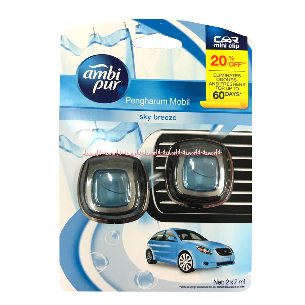 Ambi pur Car Premium Clip Soccer Bola Pengharum Mobil AmbiPur Car Mini Clip 60day