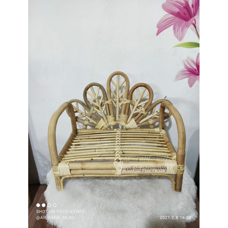 baby properti rattan / kursi properti bayi / baby properti newborn / kursi rotan bayi