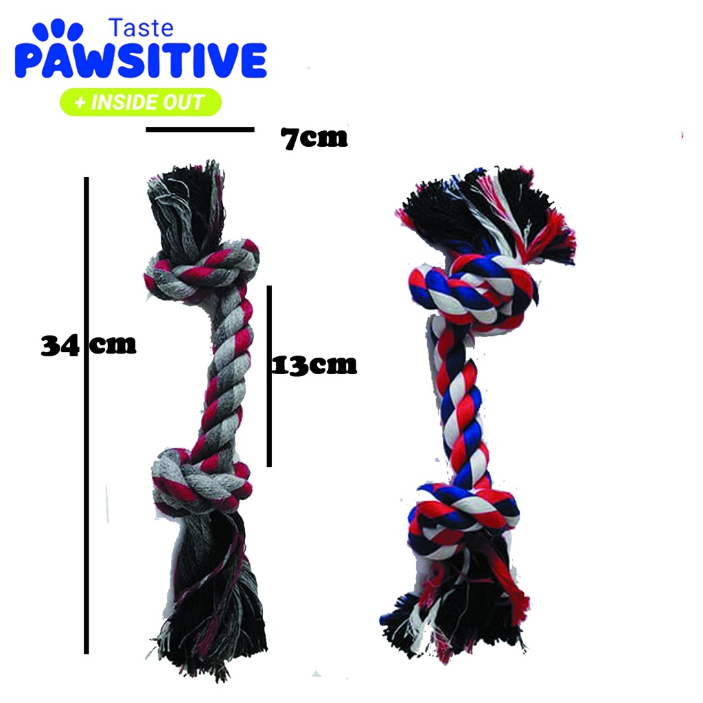 Mainan Gigitan Anjing Premium Mainan Kunyah Tali Gigitan Anjing Dog Toy Rope Tastepawsitive