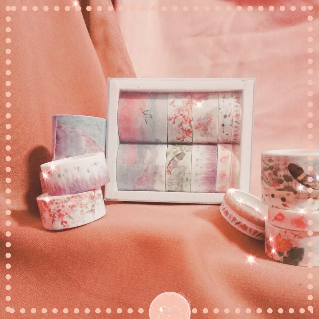 

[æpix] FULL SET 10pcs Decorative Washi Tape in BluePurp