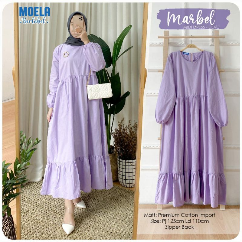 Marbel - Lilac. Mini dress Original Moela