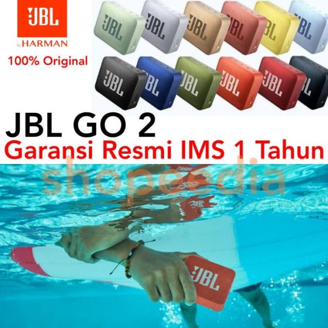JBL GO 2 ORIGINAL BLUETOOTH SPEAKER SPIKER SPEKER SALON GARANSI RESMI FBGDF64654