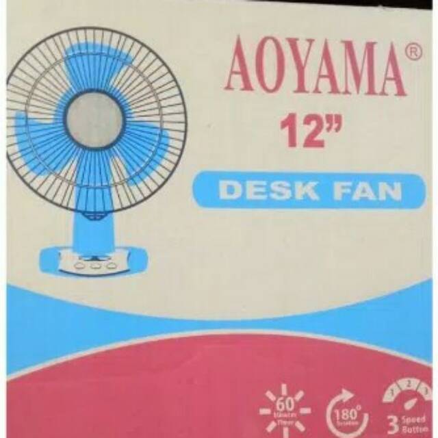 KIPAS ANGIN DUDUK/DESK FAN AOYAMA 12&quot;