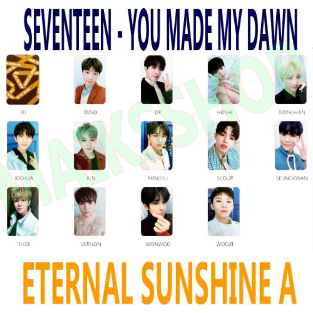 Seventeen You Made My Dawn Photocard Kpop