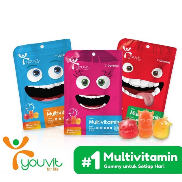 YOUVIT MULTIVITAMIN ANAK ISI 7 PCS GUMMY