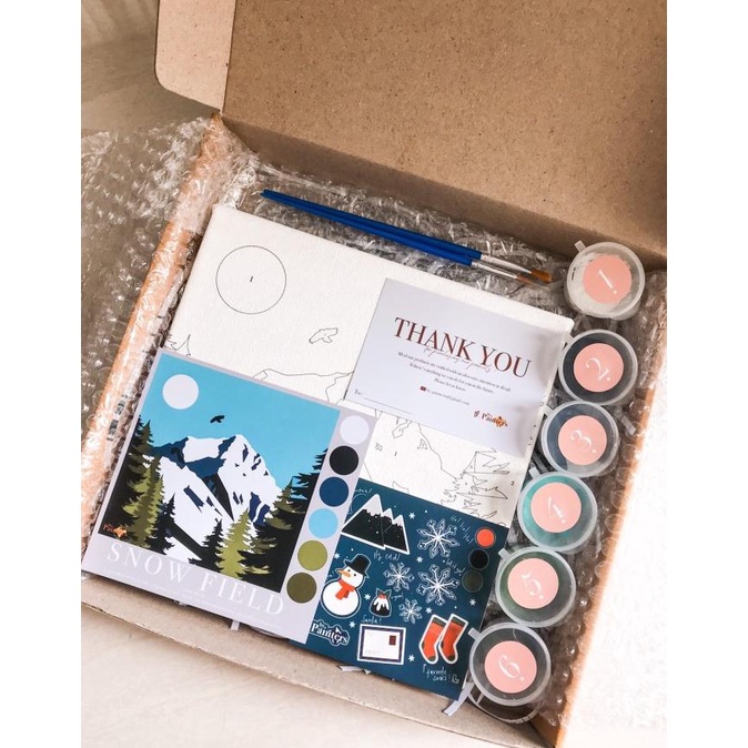 

Paint By Number [Snow Field] | ByPainters | Painting Set | 20x20