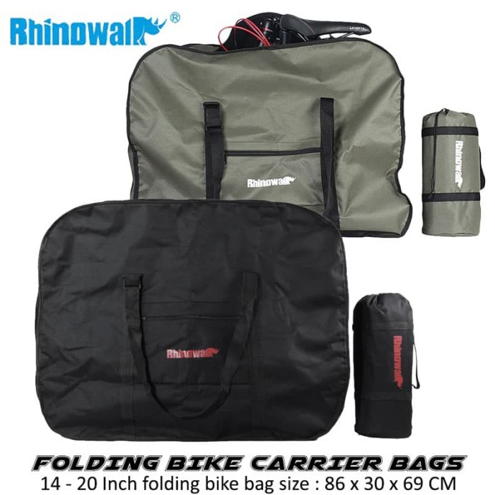 Tas Loading Traveling Carrier Sepeda Lipat - Folding Bike Bags - Hitam