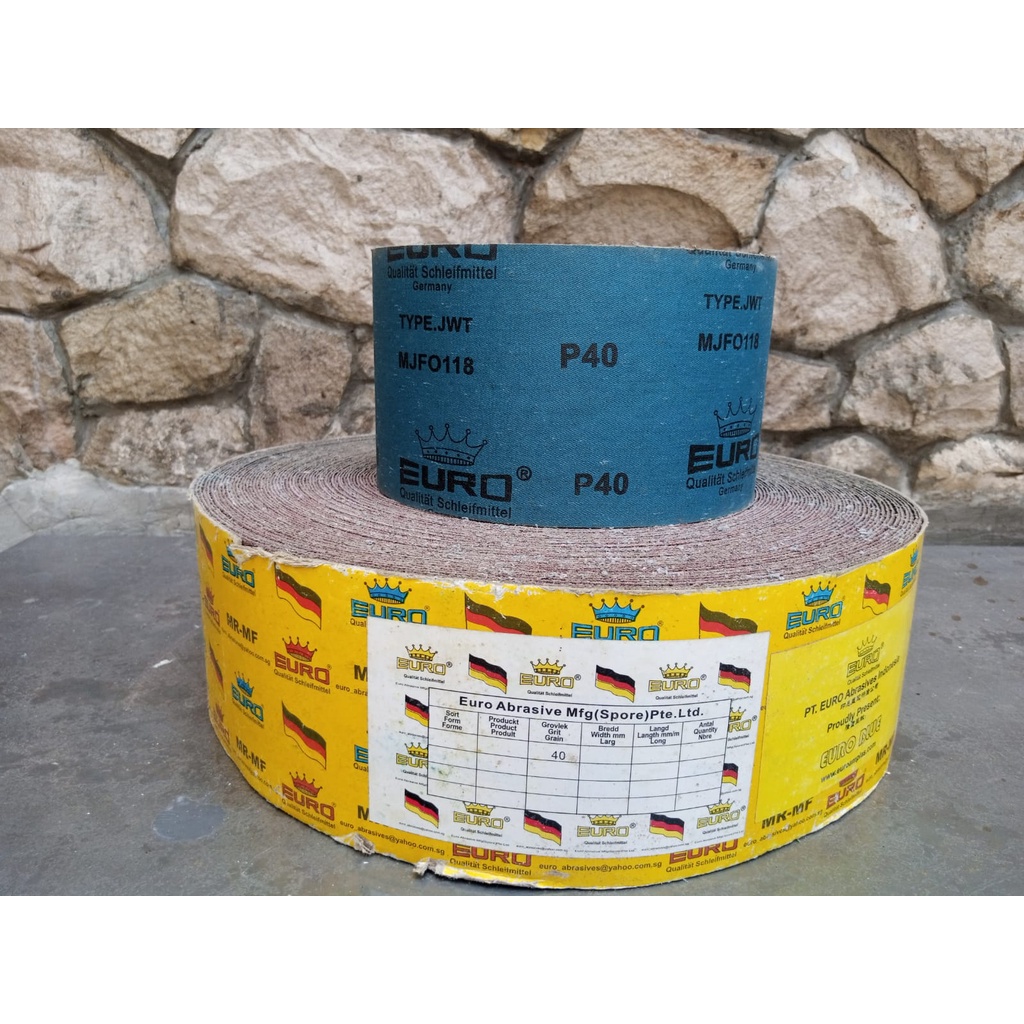 Amplas Roll meteran Euro Blue 45 Meter satu Roll Tahan panas