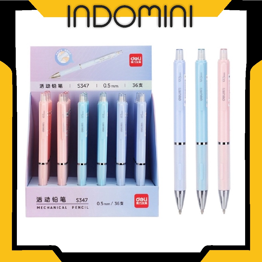 

INDOMINI Pensil Mekanik Metal 0.5mm Isi Ulang Untuk Sketsa Gambar Anak Pelajar S011