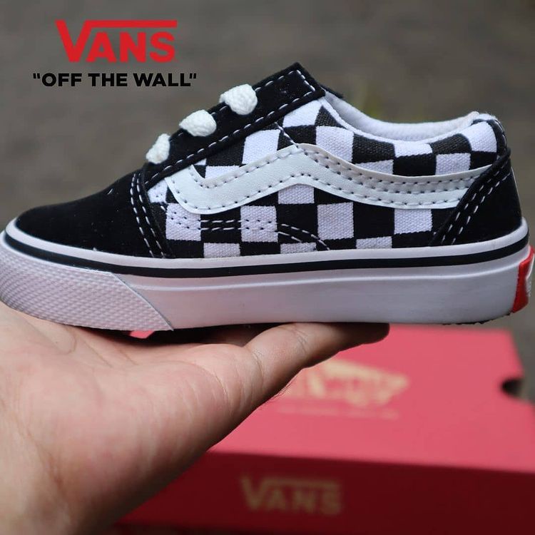 sepatu vans anak motif catur Size 21-35