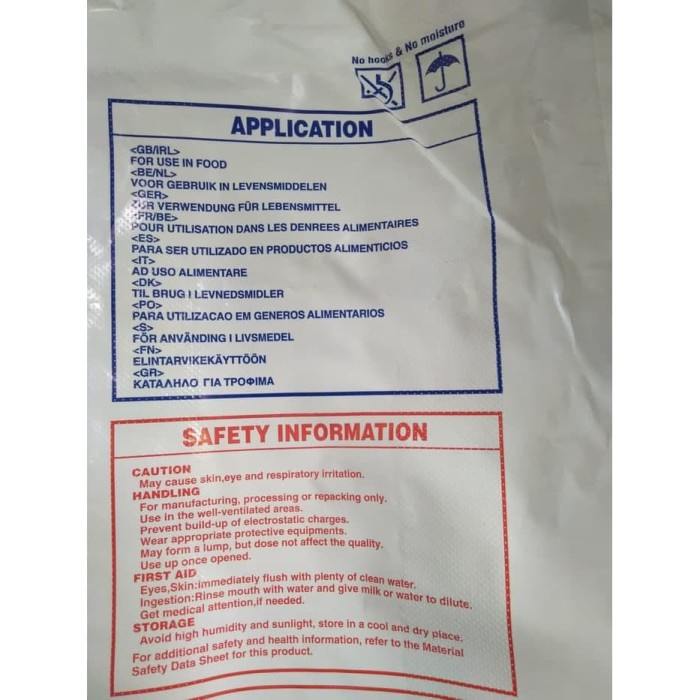 

D02D1 Glucono Delta Lactone / Gdl Ex. Japan Food Grade 250Gr Da01D100